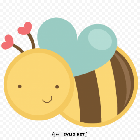 Cute Bee Isolated Graphic On HighQuality PNG