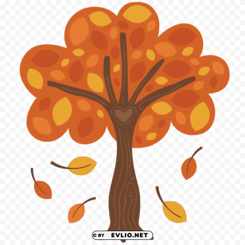 cute fall tree PNG images with alpha transparency wide collection