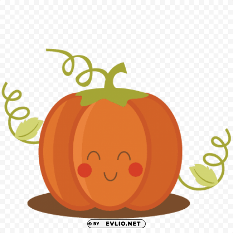 cute pumpkin Isolated Artwork in Transparent PNG