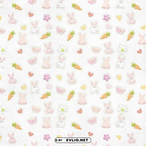 cute white easter PNG transparent photos for presentations