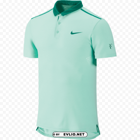 cyan men's polo shirt Clear Background Isolated PNG Icon