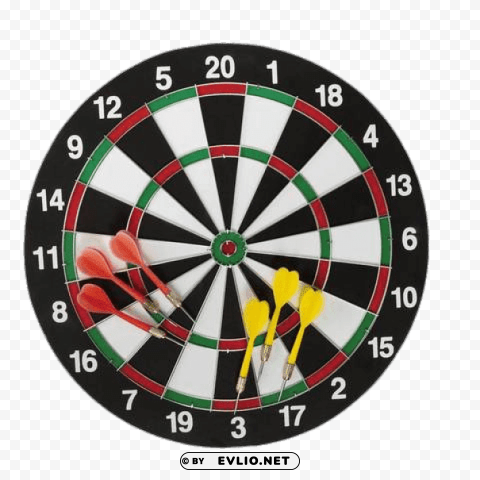 PNG image of dartboard with darts HighResolution Isolated PNG Image with a clear background - Image ID 8bee3172