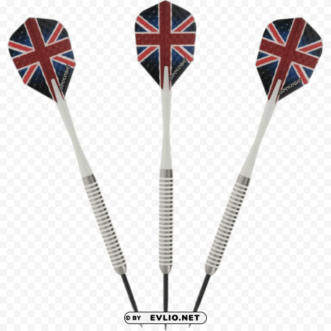 Darts With Union Jack HighResolution PNG Isolated Artwork