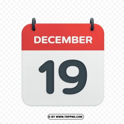December 19th Date Icon in Vector HD Image PNG images with transparent canvas compilation - Image ID 0708a28a