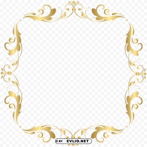 Deco Border Frame PNG With No Cost