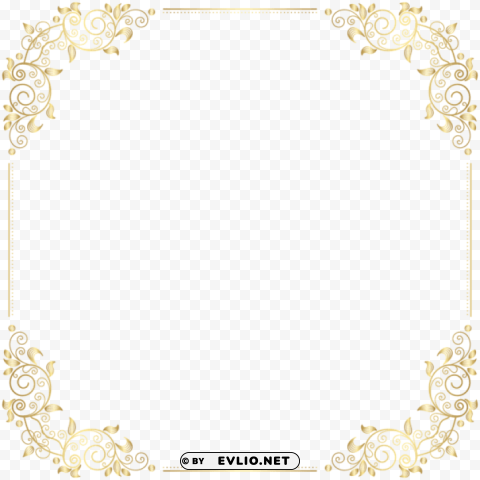 deco border frame PNG with Clear Isolation on Transparent Background clipart png photo - 7dcc429a