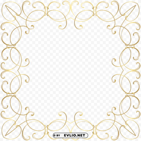 Decorative Frame Border Transparent Background PNG Isolated Art