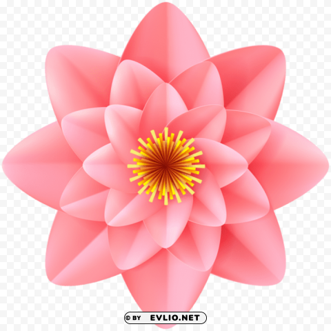 decorative pink flower transparent PNG photo without watermark