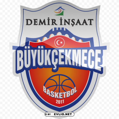 demir insaat buyukcekmece basketbol football logo CleanCut Background Isolated PNG Graphic