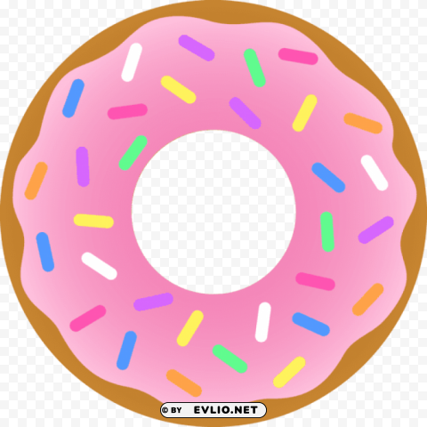 donut PNG with transparent backdrop