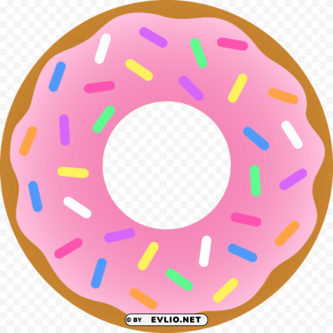 donut PNG with transparent backdrop clipart png photo - 8d30d2de