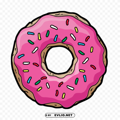 donut Transparent Background Isolated PNG Icon