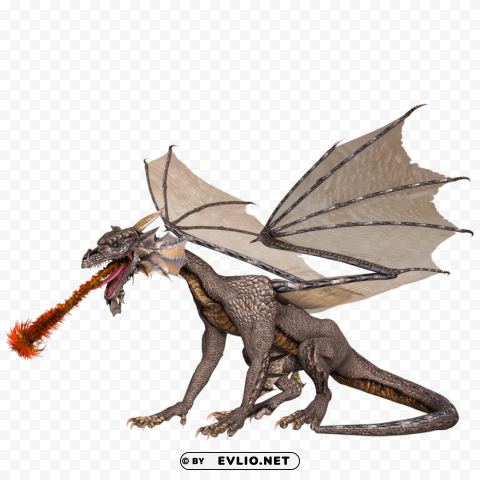 dragon spitting fire PNG files with alpha channel PNG transparent with Clear Background ID aee4972d