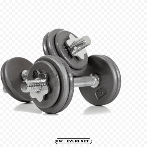 dumbbell hantel PNG transparent designs for projects