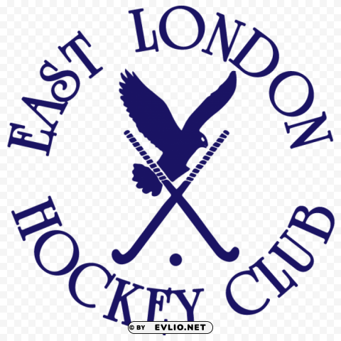 east london field hockey club logo Isolated Design Element in PNG Format