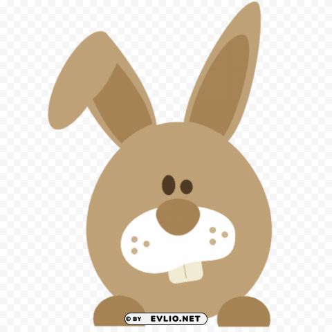 Easter Bunny Peeking Isolated Subject On HighQuality Transparent PNG