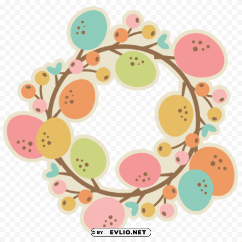 easter wreath PNG files with no backdrop pack PNG transparent with Clear Background ID c4eb3837