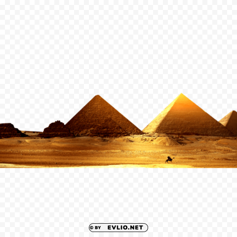 Egypt Desert Gold Clean Background Isolated PNG Character