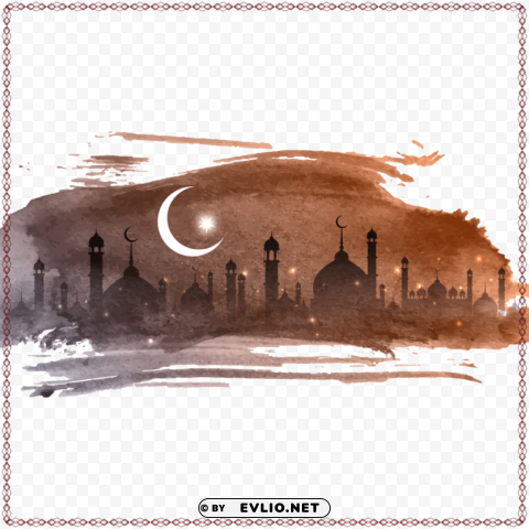 Eid Mubarak Transparent PNG Isolated Graphic Element