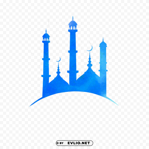 Eid Mubarak Transparent PNG Isolated Graphic with Clarity