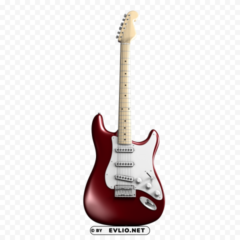 electric guitar Isolated Element with Clear PNG Background