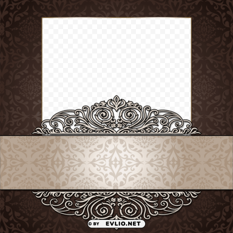 elegant transparent brownframe PNG images with no background essential