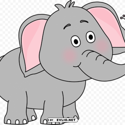 elephant drawing grey transparent Clean Background Isolated PNG Object