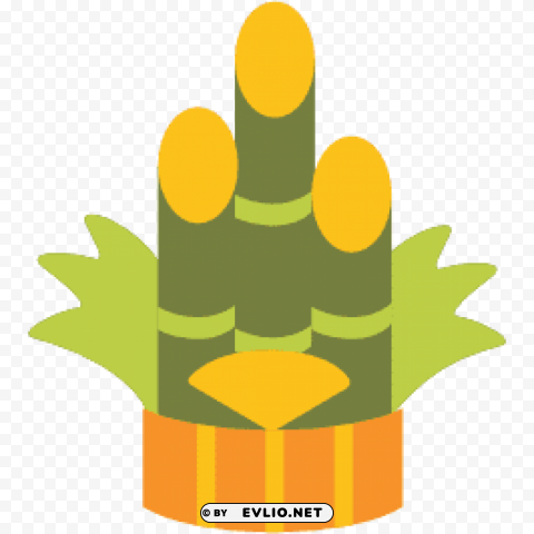 emoji android pine decoration PNG with alpha channel