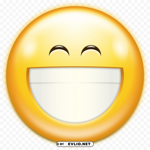 emoji big smile Isolated Object on HighQuality Transparent PNG