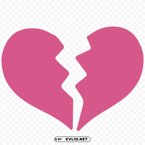 emoji heart break Transparent Background PNG Isolated Character