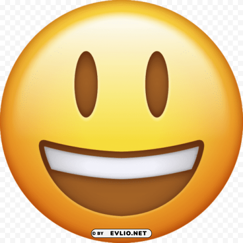 emoji icon smiling large HighQuality Transparent PNG Isolated Artwork