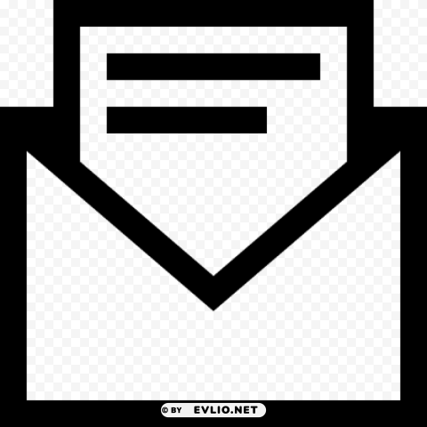 envelope and letter Isolated Icon with Clear Background PNG
