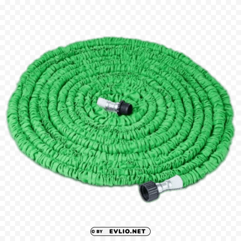 expandable green water hose Background-less PNGs