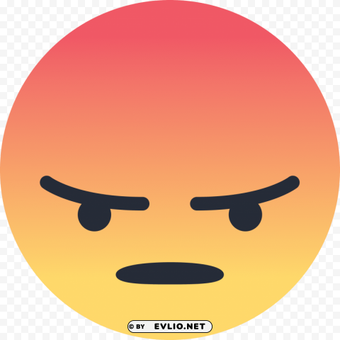 Facebook Angry Emoji PNG Images Without Watermarks