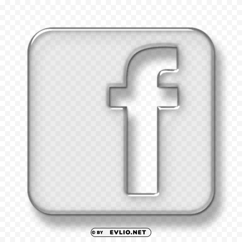 facebook glass 3d logo PNG images with transparent layering