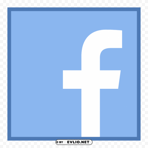 facebook logo icon very clear blue PNG images for websites