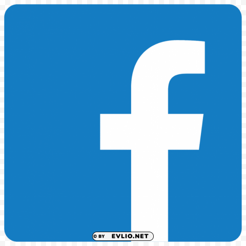 facebook logo clear blue PNG images for editing