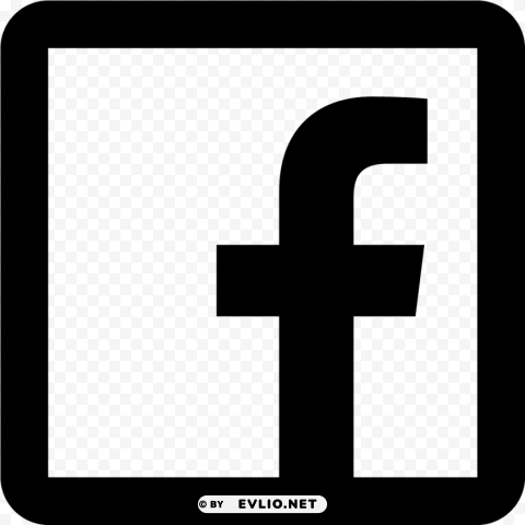 Facebook Logo Transparent Black And White PNG Images Without Licensing