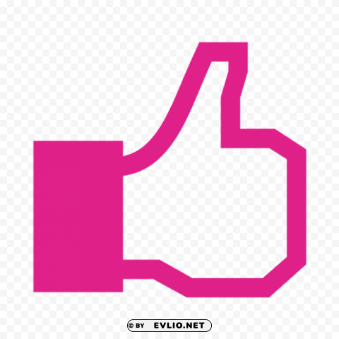 facebook pink like PNG images with no royalties png - Free PNG Images ID 8e7c371c