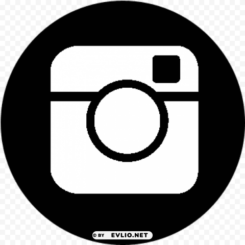 facebook twitter instagram logo black and white Isolated Item on Clear Transparent PNG