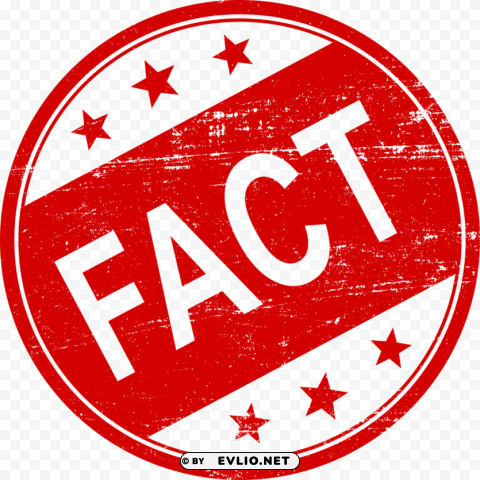 fact stamp PNG Image with Isolated Graphic