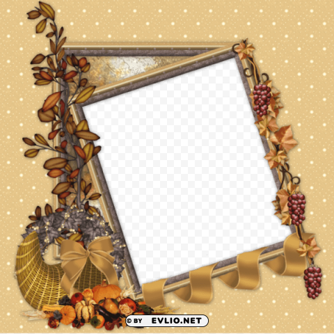fall transparenframe Isolated Design Element on PNG