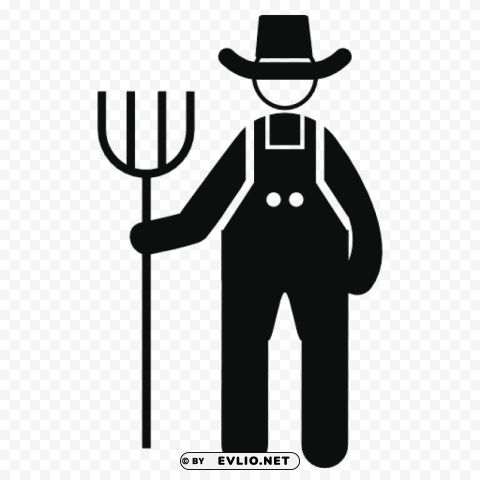 farmer Transparent PNG Graphic with Isolated Object