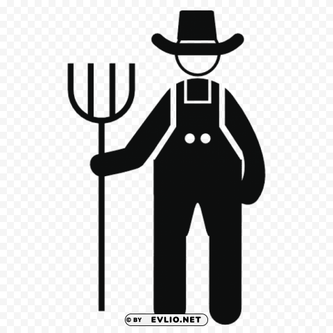 Farmer Transparent PNG Graphic With Isolated Object