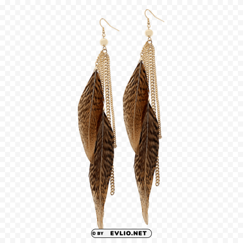 feather earrings PNG files with no royalties