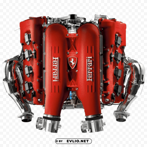 Ferrari Engine PNG Transparent Images For Printing