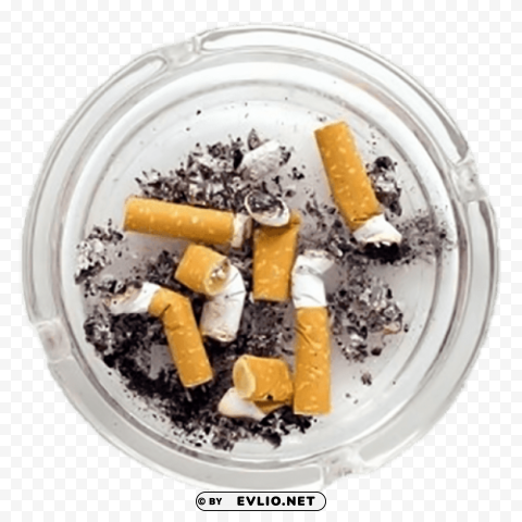 Loaded Ashtray Clear - Image ID d294fcfc Transparent Background Isolated PNG Illustration