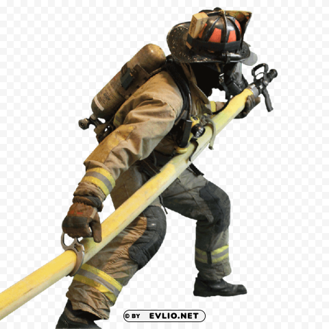 Transparent background PNG image of firefighter HighQuality PNG Isolated Illustration - Image ID 00d77cf7