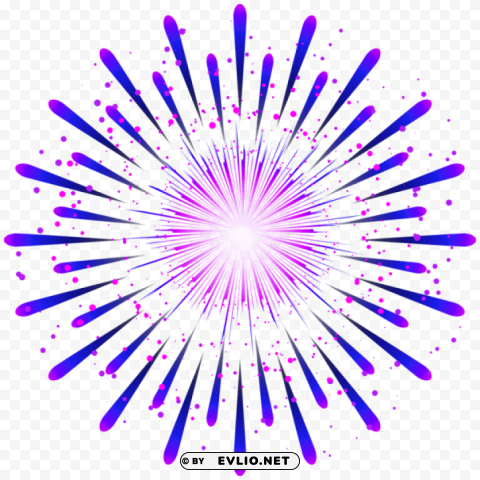 firework Isolated Graphic on Clear Transparent PNG