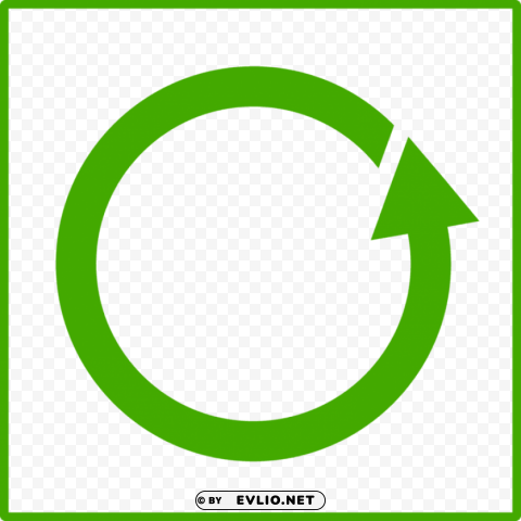 flecha en circulo verde Transparent pics